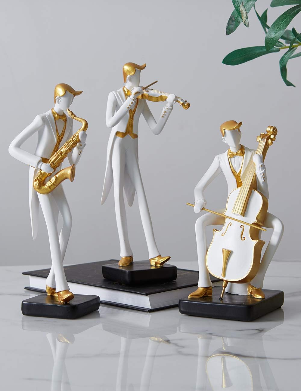 Thumbnail 6 de HAUCOZE Musikfigur mit Klavier-Skulptur – moderne Deko-Statue für Musikliebhaber (22 cm)