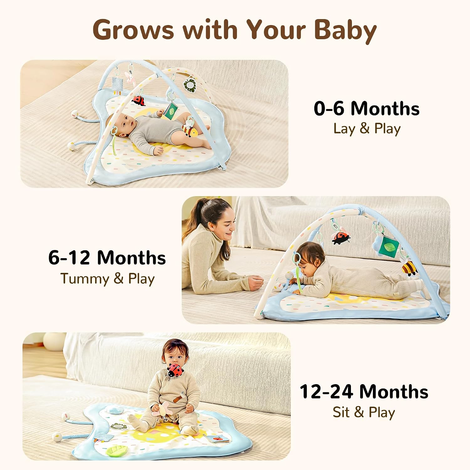 Detalle de Pamo Babe Baby Play Gym, 8 Toys