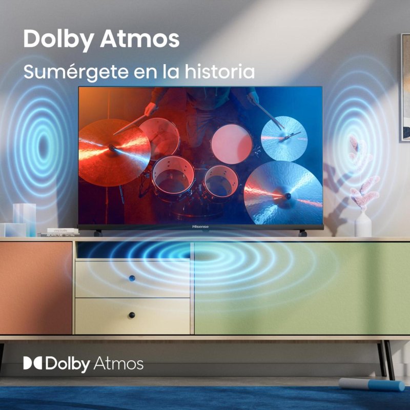 Detalle de Hisense 32A5Q QLED 32" Full HD Smart TV HDR10 Dolby Atmos