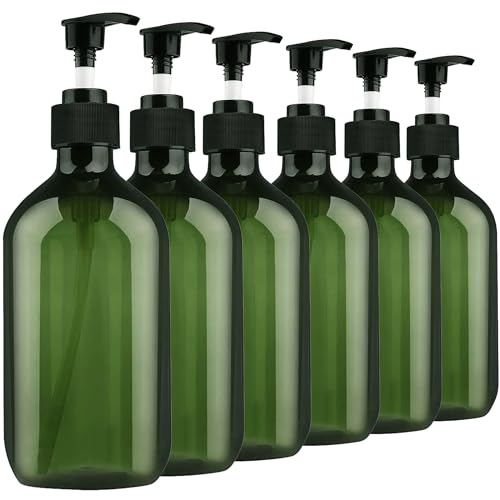 Thumbnail 6 de FOOCHY 6 Pack Green Pump Bottle Dispenser (500ml/16.9oz) – BPA and Paraben Free