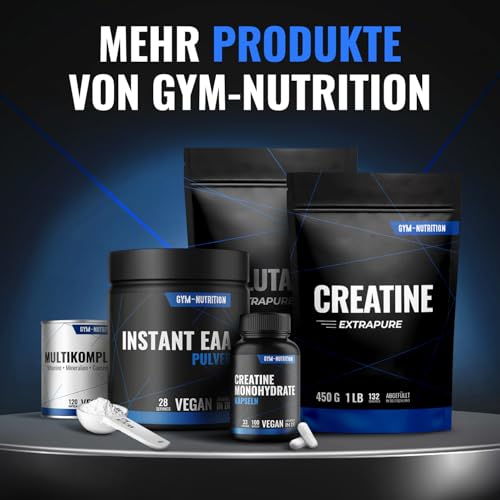 Detalle de Creatin Monohydrat Pulver – 1 kg von Gym Nutrition