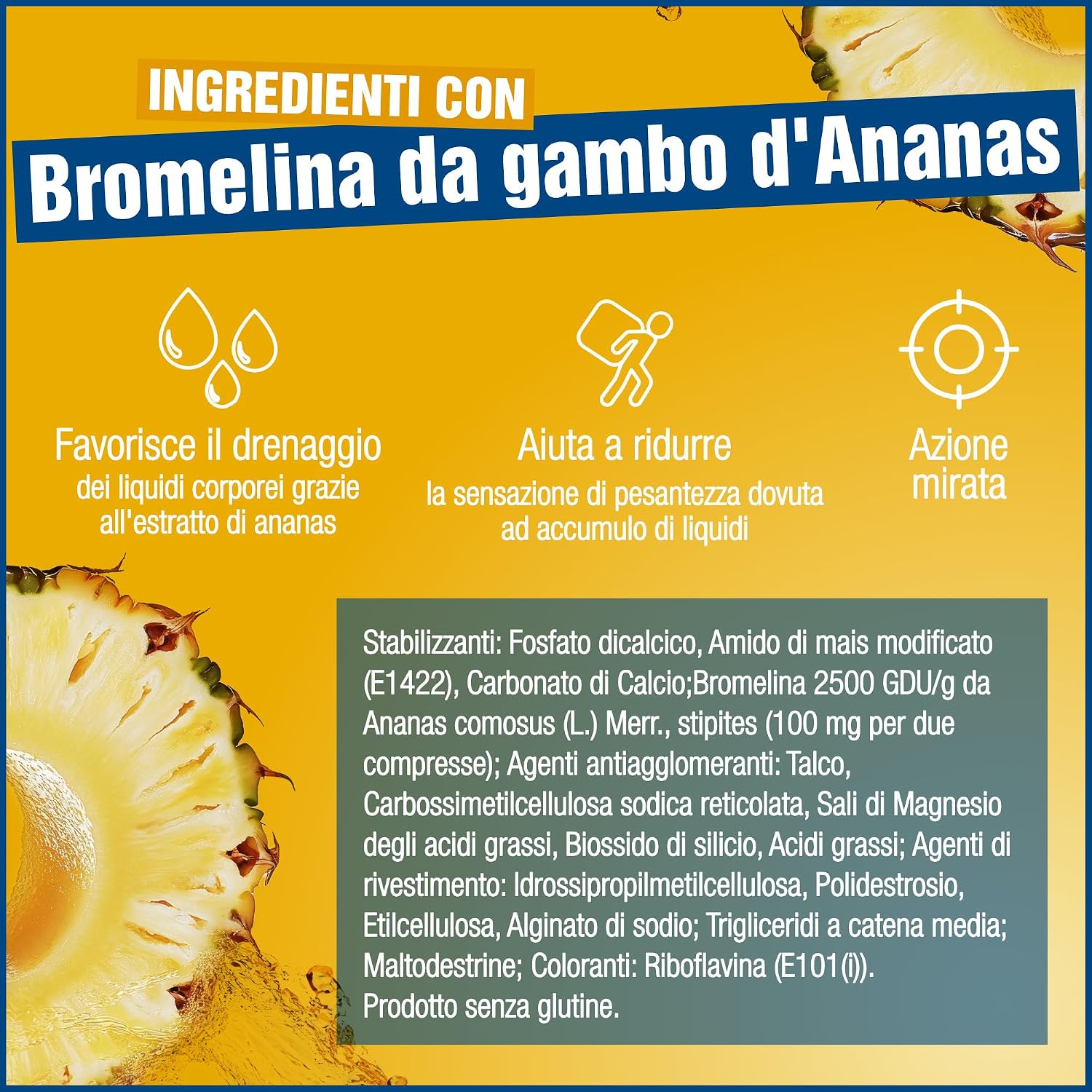 Thumbnail 5 de Fortilase – Bromelina in 20 Compresse: supporto drenante e antinfiammatorio per la cellulite
