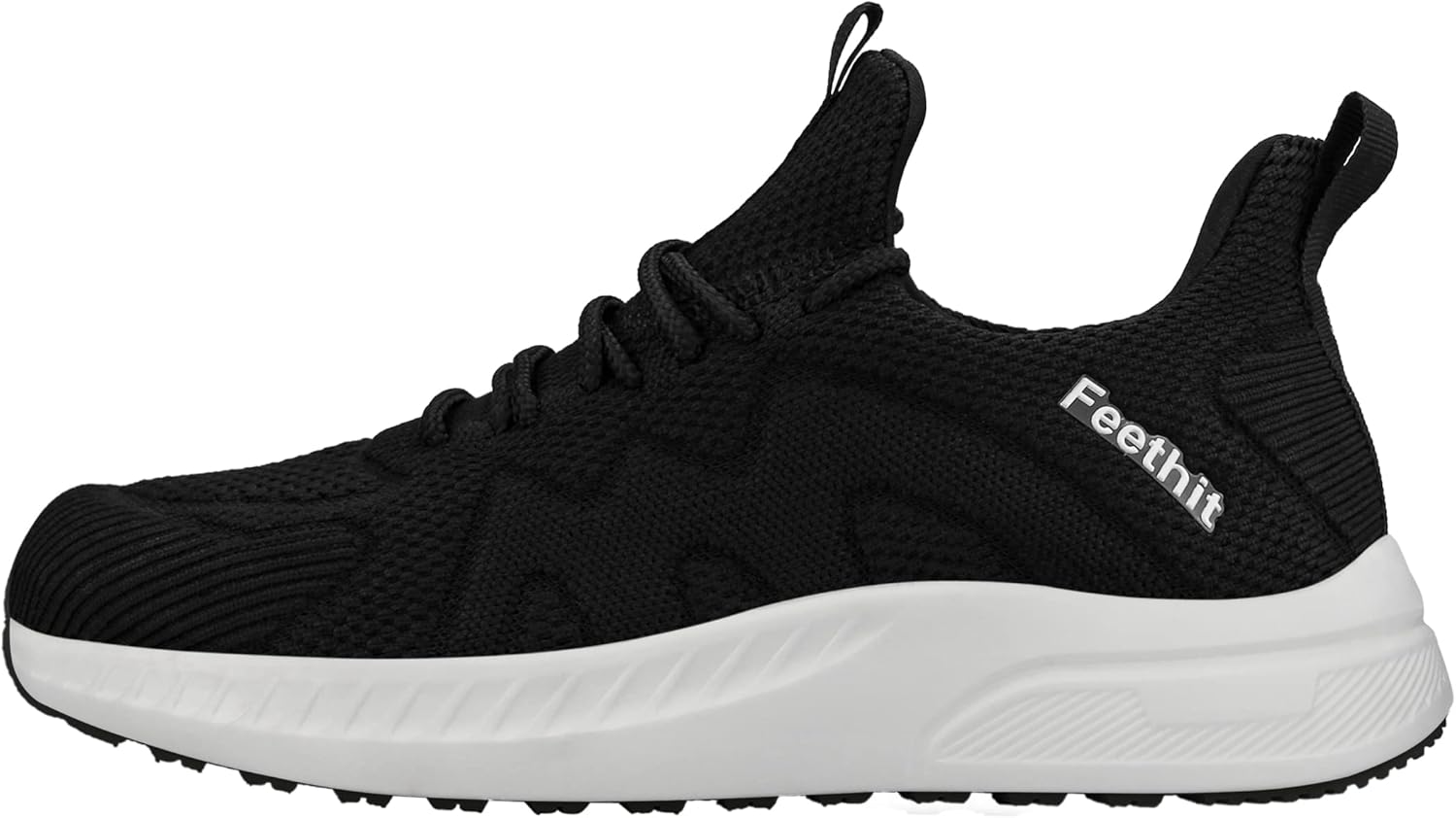 Thumbnail 2 de Feethit Damen Sneaker Turnschuhe atmungsaktiv leicht in Weiß/Schwarz (EU 40)
