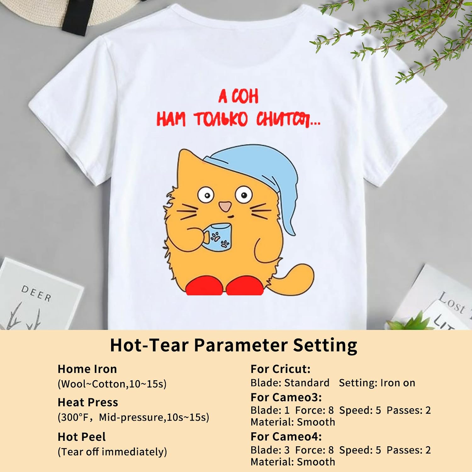 Thumbnail 4 de IModeur 50 Pack Heat Transfer Vinyl Sheets (Including 4 Glitter Colours) 30.5 x 20 cm for Silhouette Cameo