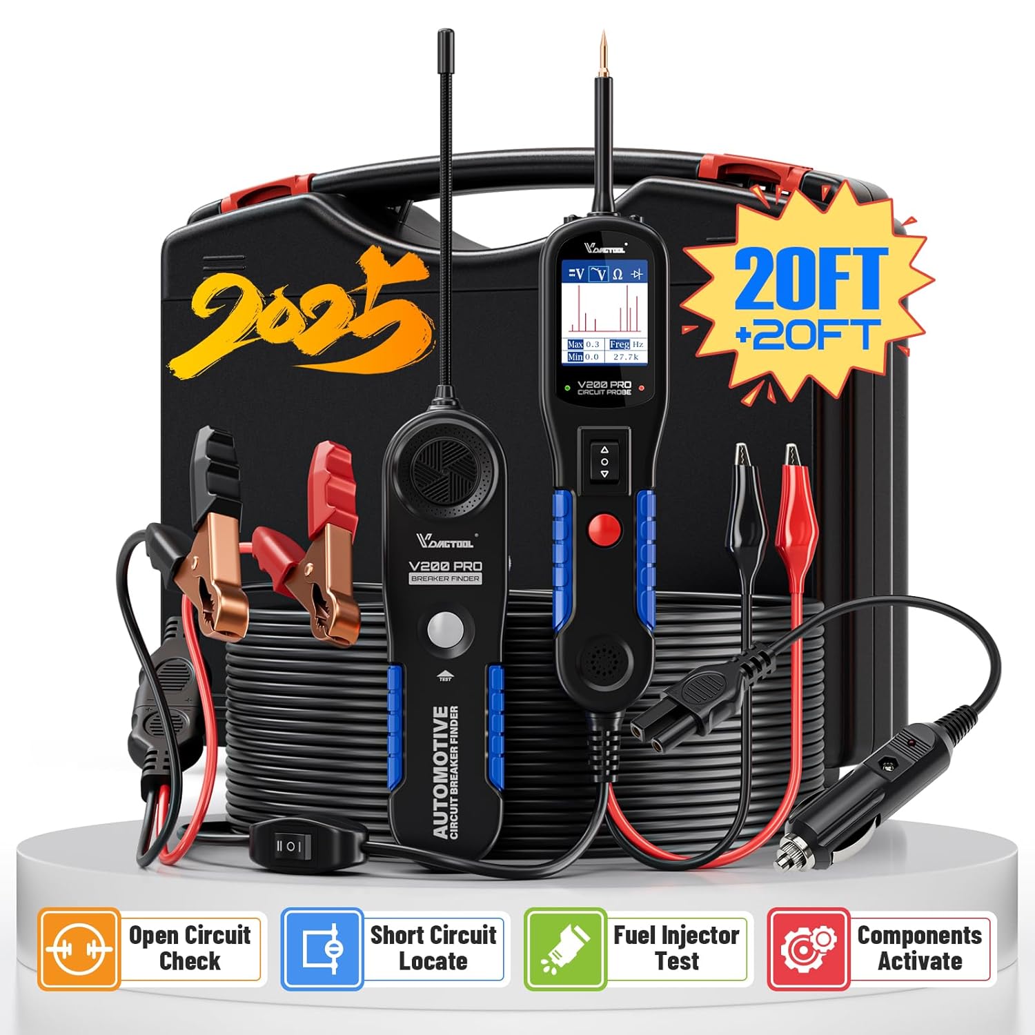 VDIAGTOOL V200 Pro circuit probe tester 12/24V