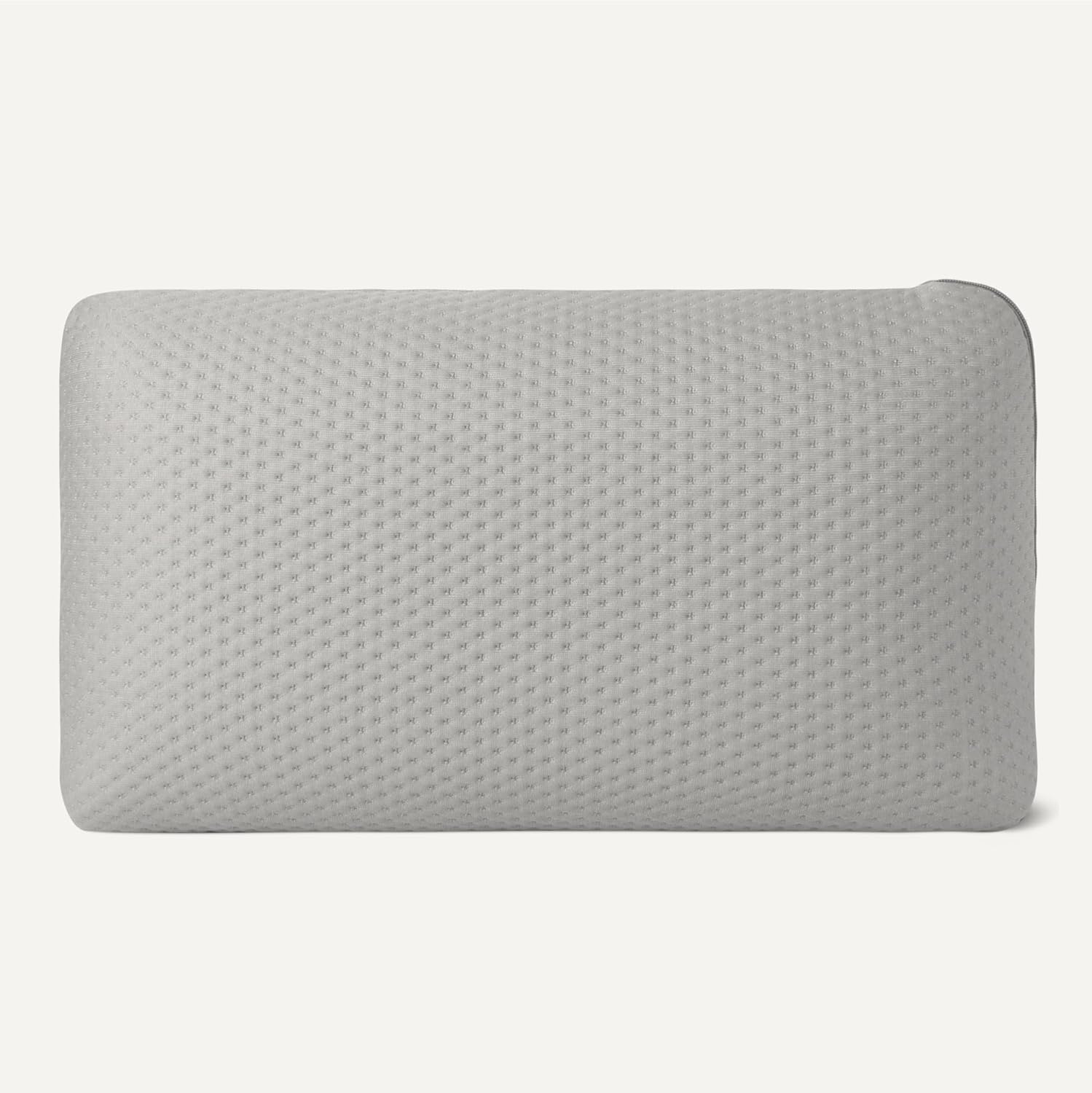 Detalle de Amazon Basics cuscino da campeggio in memory foam 42 × 24 × 12 cm grigio