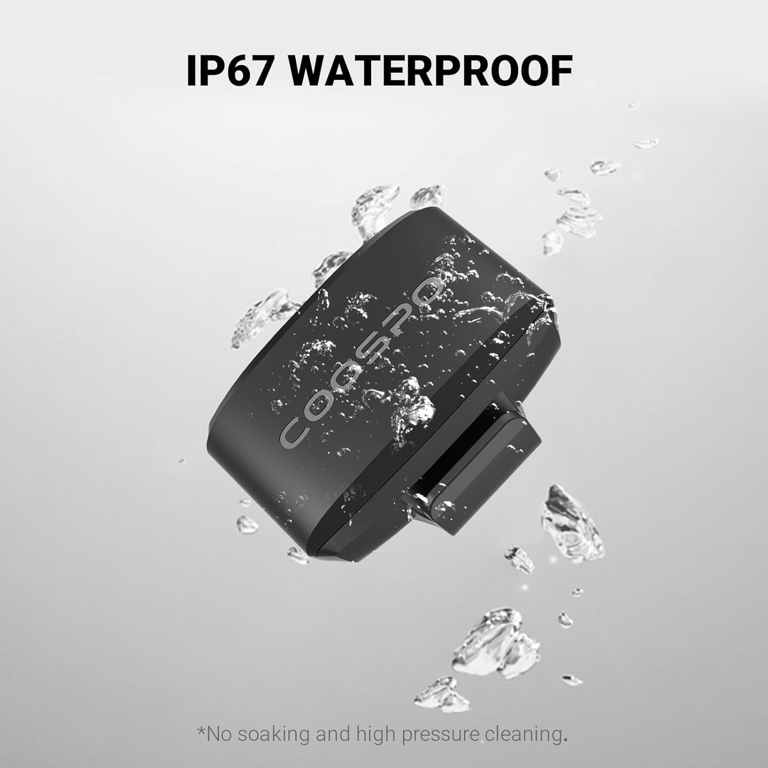 Detalle 2 de CooSpo BK9 Cadence & Speed Sensor (Bluetooth 5.0 + ANT+), IP67 waterproof wireless bike speed/cadence tracking