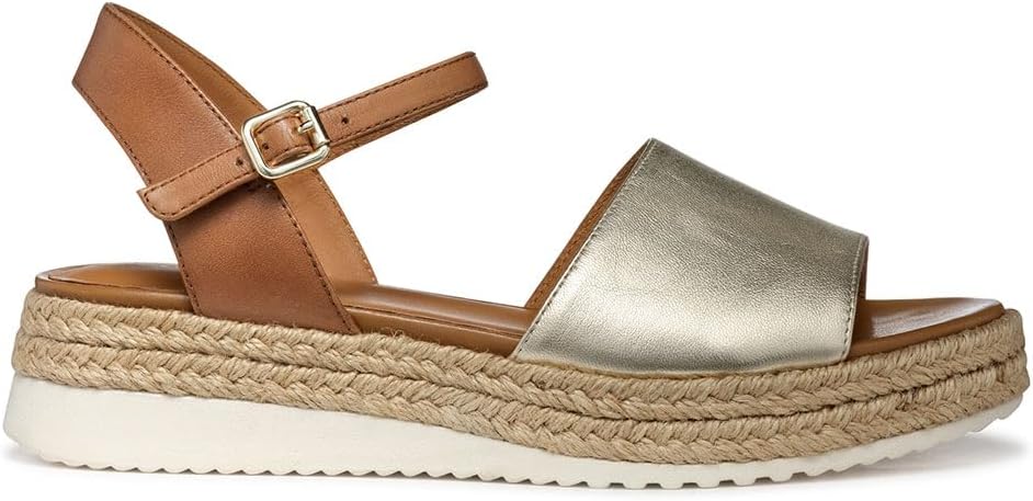 Detalle de Geox D Eolie C Sandalo piatto Donna: leggerezza e comfort con fibbia regolabile