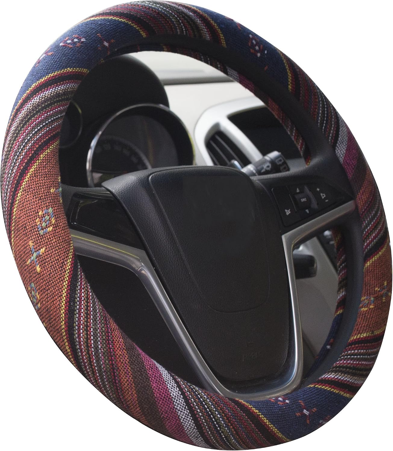 Thumbnail 6 de Istn 2018 Ethnic Style Coarse Flax Cloth Steering Wheel Cover, 15" (Medium) – Anti-Slip and Sweat Absorption
