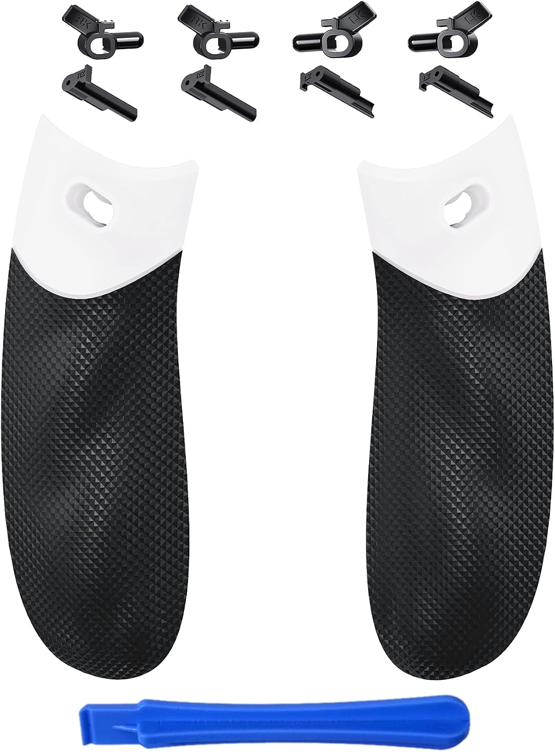 Detalle de eXtremeRate Flexor Rubberized Side Rails Grips Trigger Stop Kit for Xbox Series X/S Core Controller