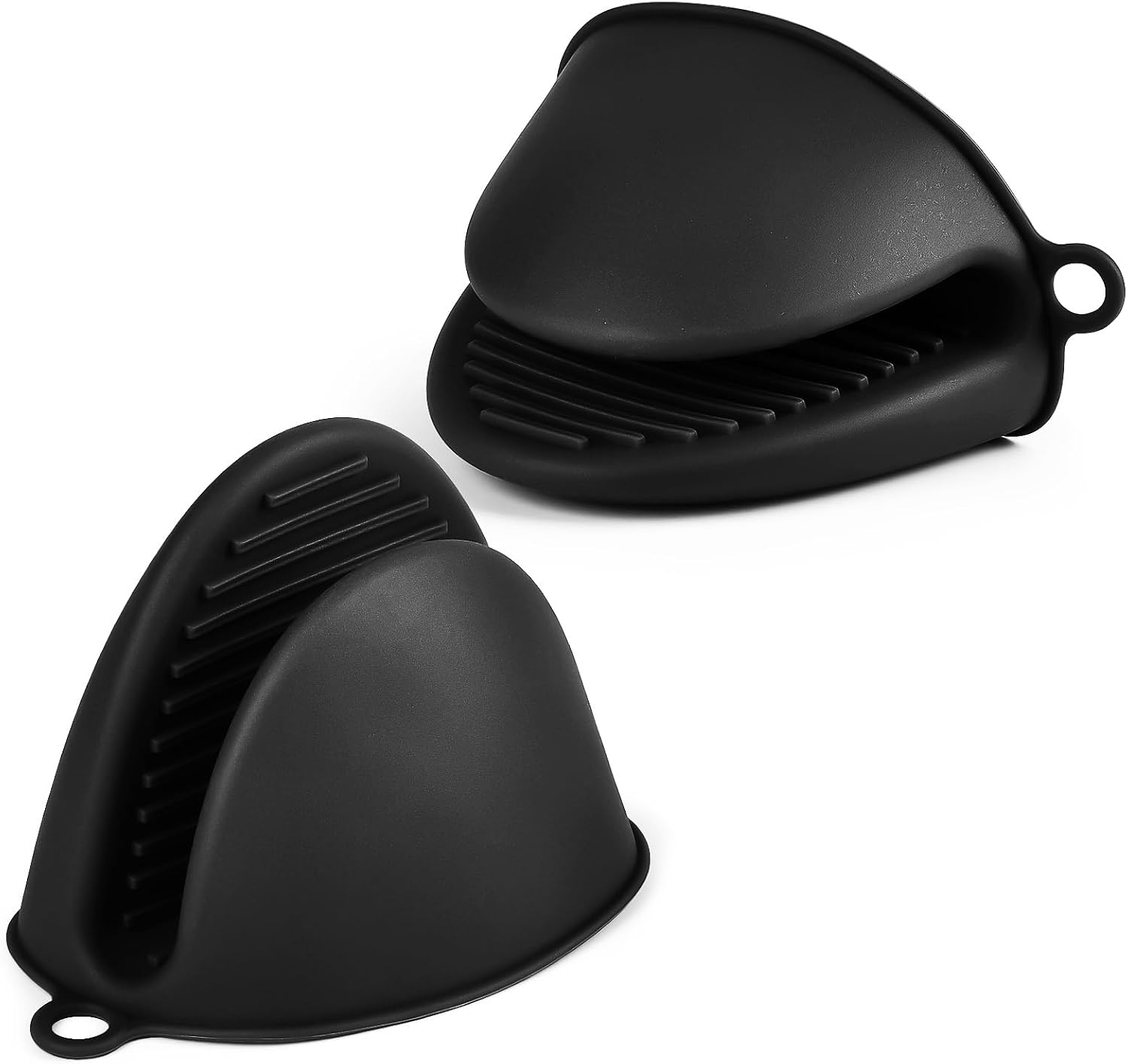 Detalle de AUAUY siliconen ovenhandschoenen, hittebestendig tot 230 °C en antislip