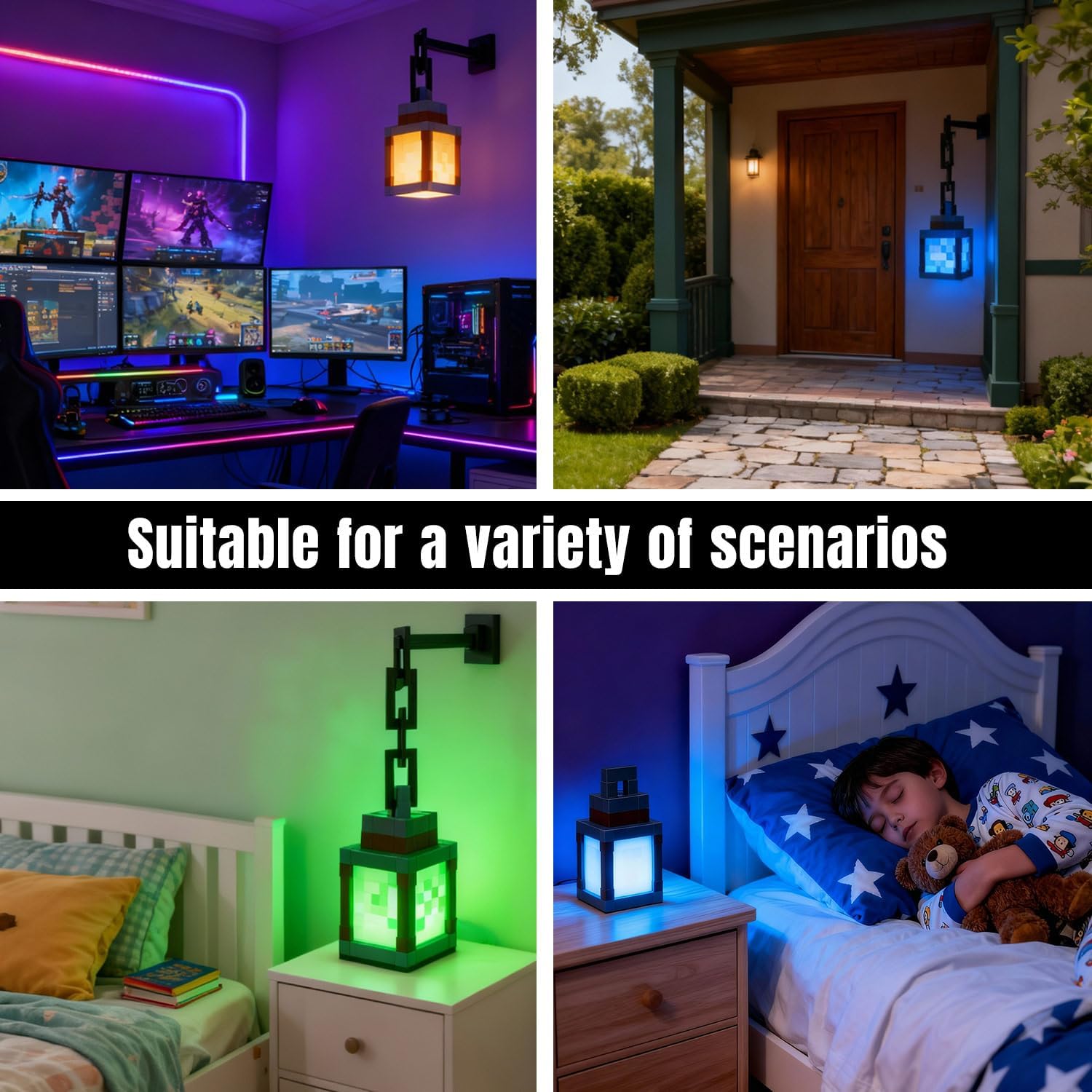 Thumbnail 5 de SUYOMI Light Pixelated Lantern Night Light, 16-Colour LED, Remote Control