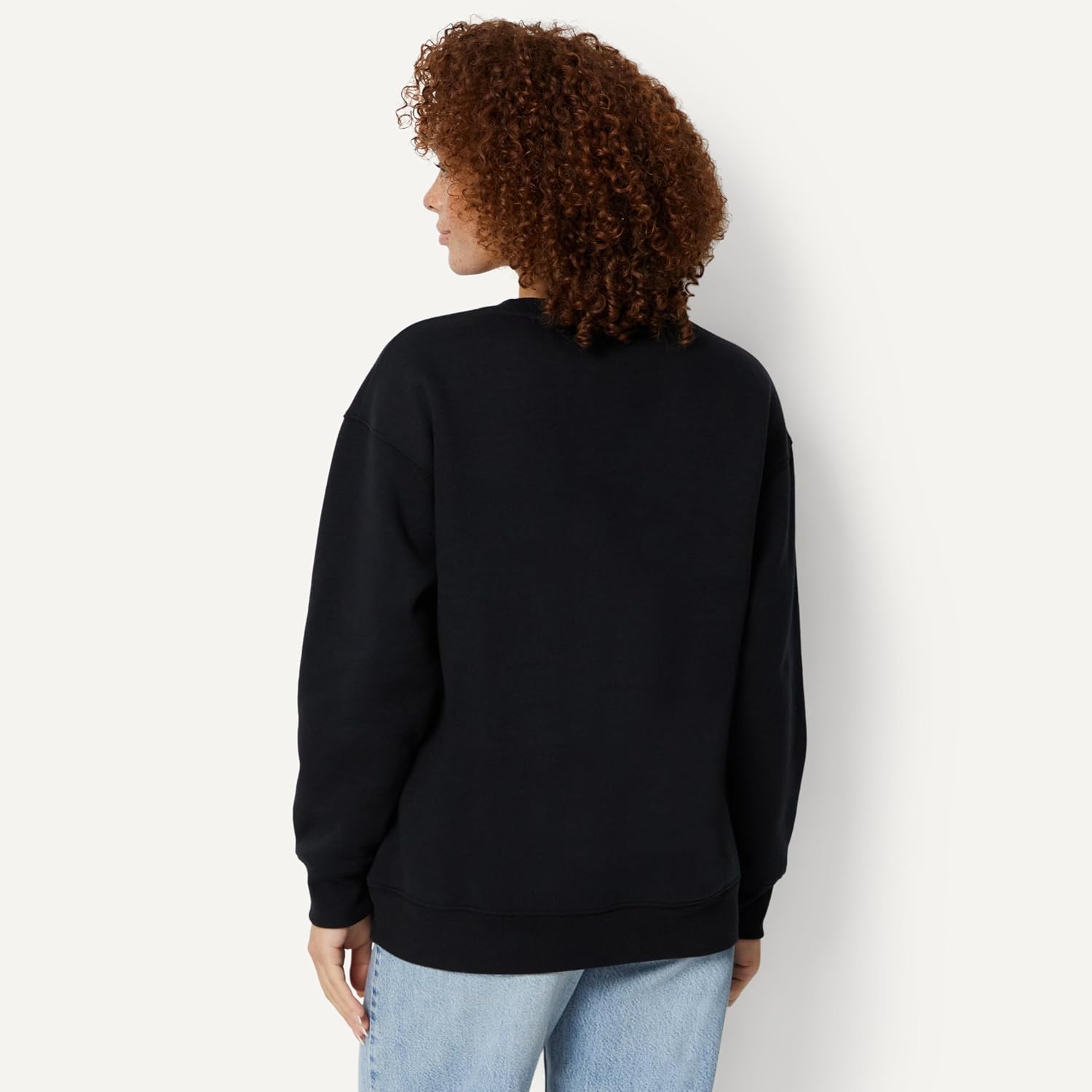 Detalle 2 de Amazon Essentials Damen Oversize Fleece-Pullover mit V-Ausschnitt – gemütlich, vielseitig, Daily-Style