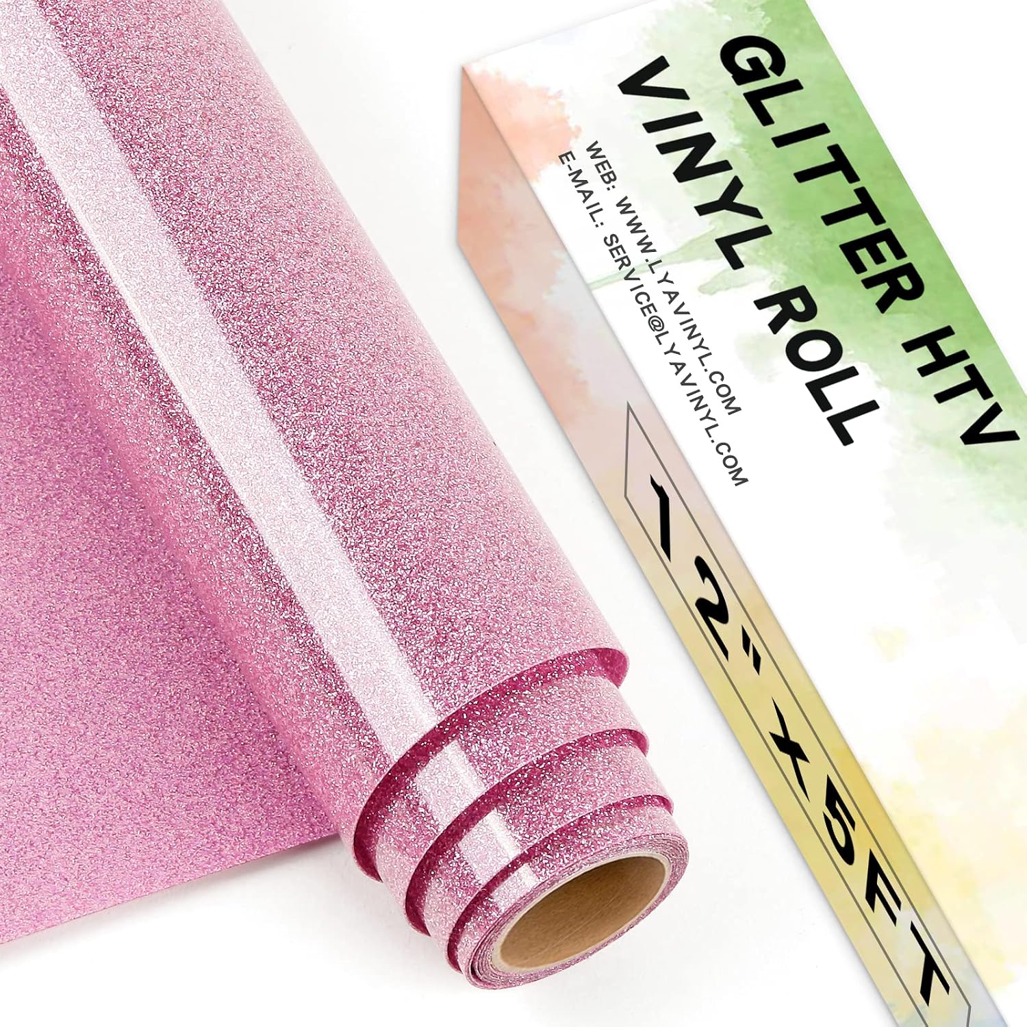 Thumbnail 6 de Lya Vinyl Glitter Heat Transfer Vinyl for Cricut – Muticolor 8 Pack (glitter HTV)