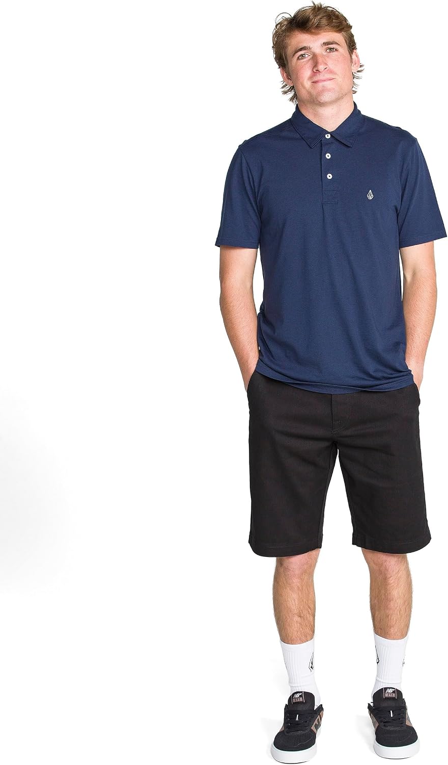 Detalle de Volcom Vmonty Stretch 22 Chino Shorts – Casual et Confort au Quotidien, Coupe Relaxed