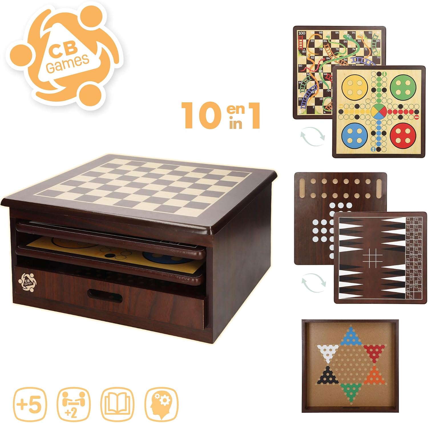 Detalle 2 de ColorBaby Set di 10 giochi da tavolo 180+ pezzi