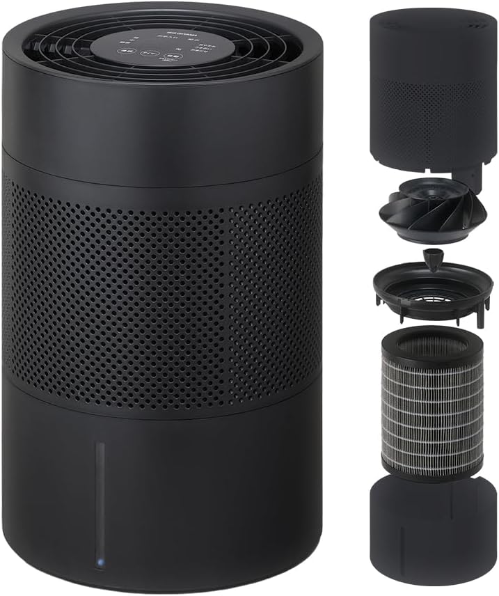Detalle de アイリスオーヤマ AHM-MVU55A-DH 気化式加湿器 4Lタンク・上から給水・羽根まで丸洗い