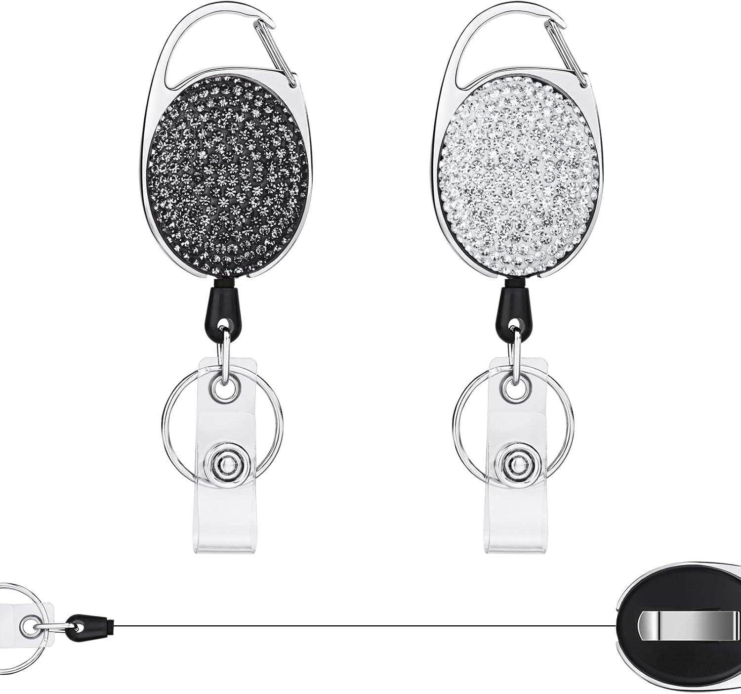 Vicloon Clip a Bobina retrattile 60 cm