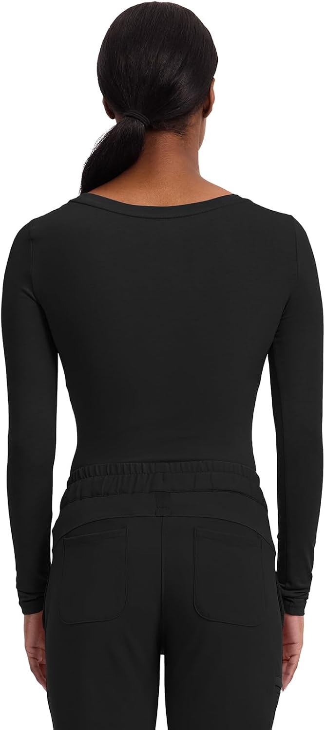 Thumbnail 6 de Healing Hands Melissa Women's Long-Sleeve Underscrub Top, Cotton-Blend Stretch Knit