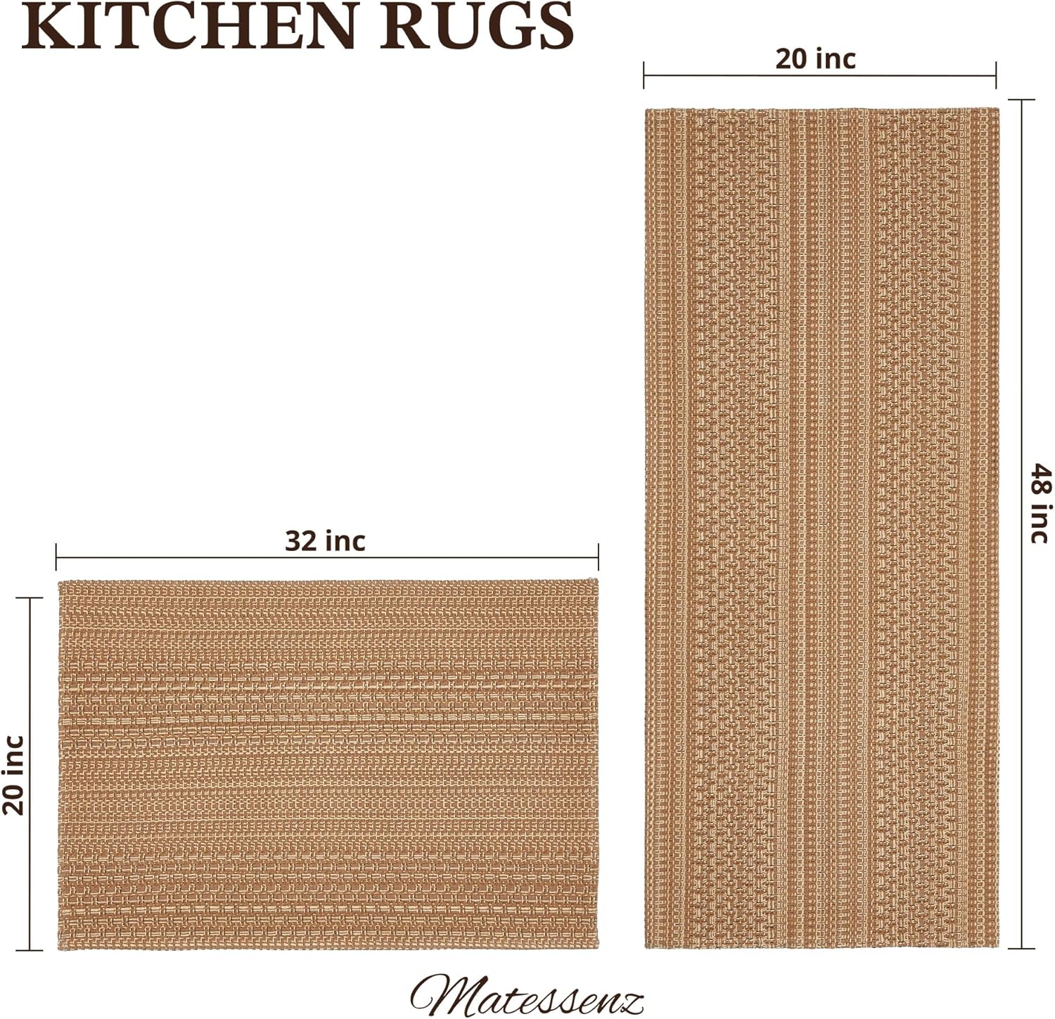 Detalle 2 de MatEssenz Kitchen Rugs 20"x30" & 20"x48" mats