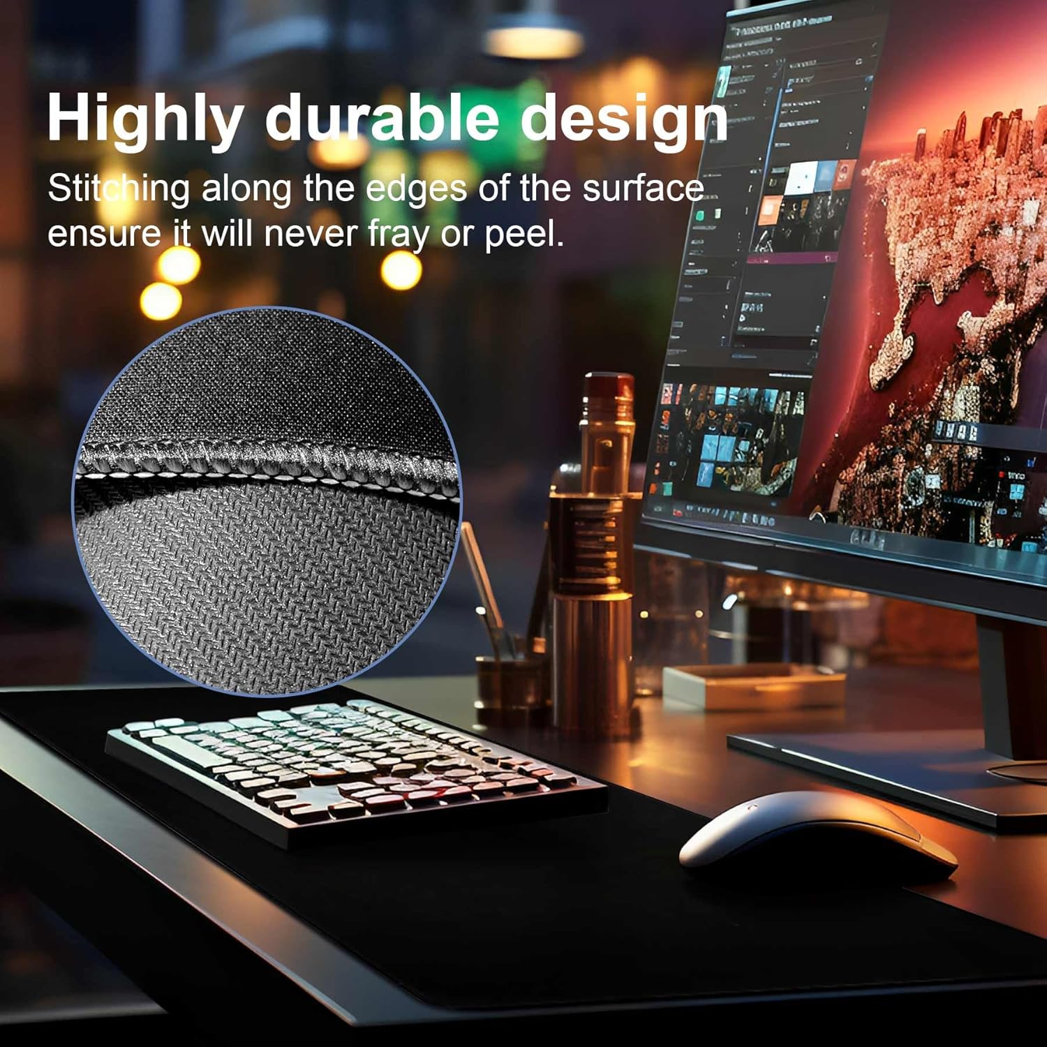 Thumbnail 2 de DAWNTREES Large Mouse Pad (900 x 400 x 3 mm) with Non-Slip Rubber Base