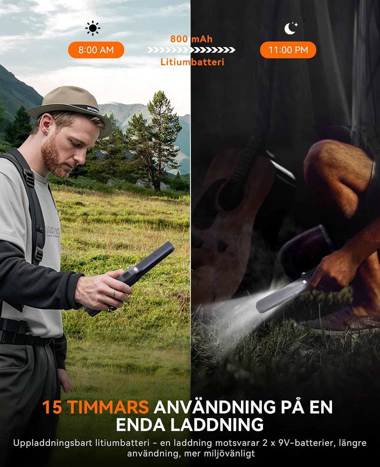 Detalle de SUNPOW uppladdningsbar pinpointer med 360°-detektering och IP68