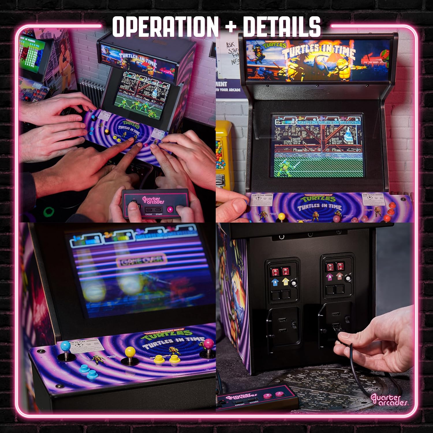 Thumbnail 3 de Numskull Quarter Arcades TMNT Turtles in Time 1/4 Scale Arcade