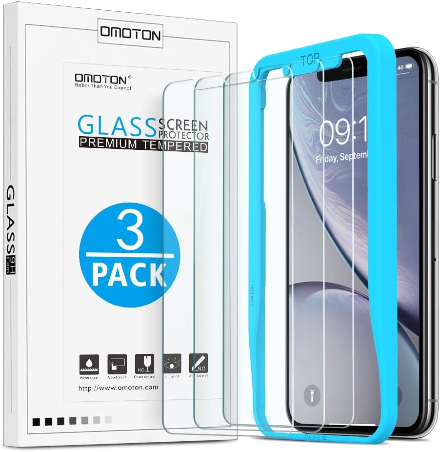 Detalle de OMOTON Panzerglas iPhone 11/XR 9H