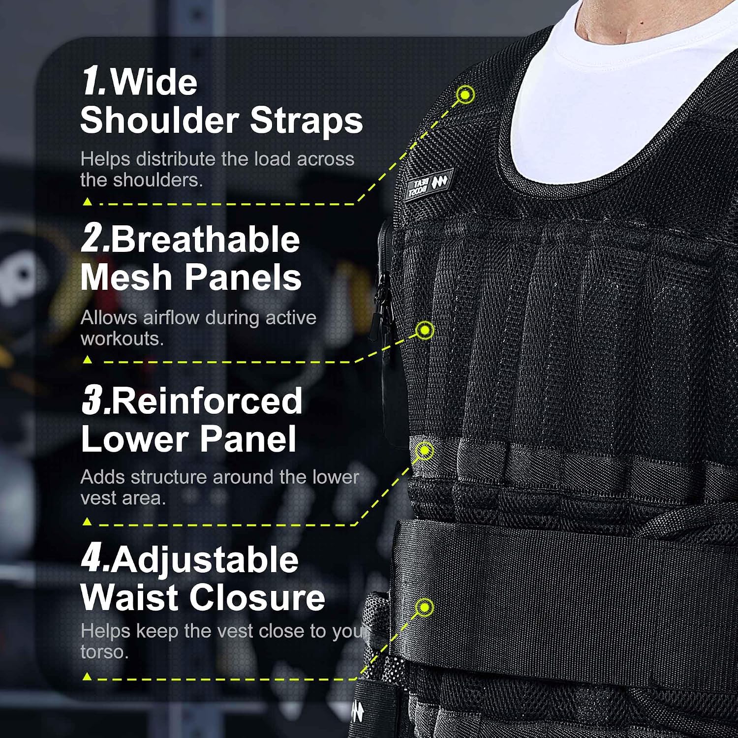 Detalle de Beatboost Weighted Vest 20 lb