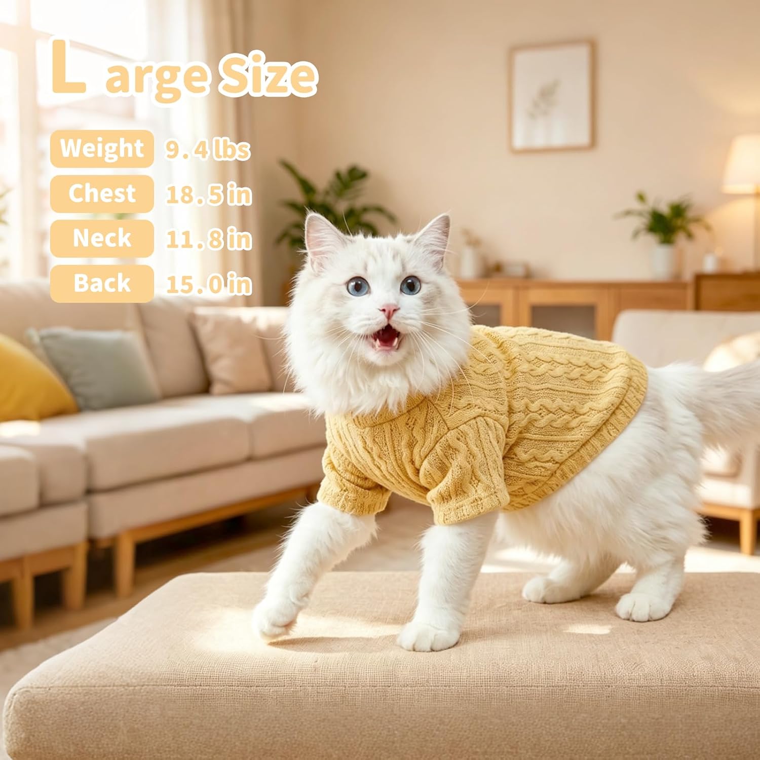 Thumbnail 6 de MAQILO Cat Sweaters, Size L