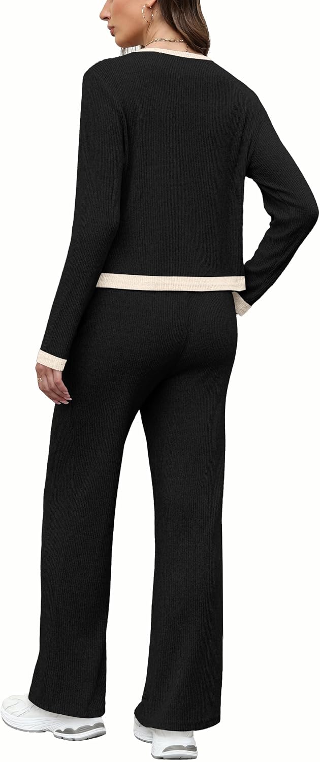 Detalle 2 de WIHOLL Women's Loungewear Set in Ribbed Knit