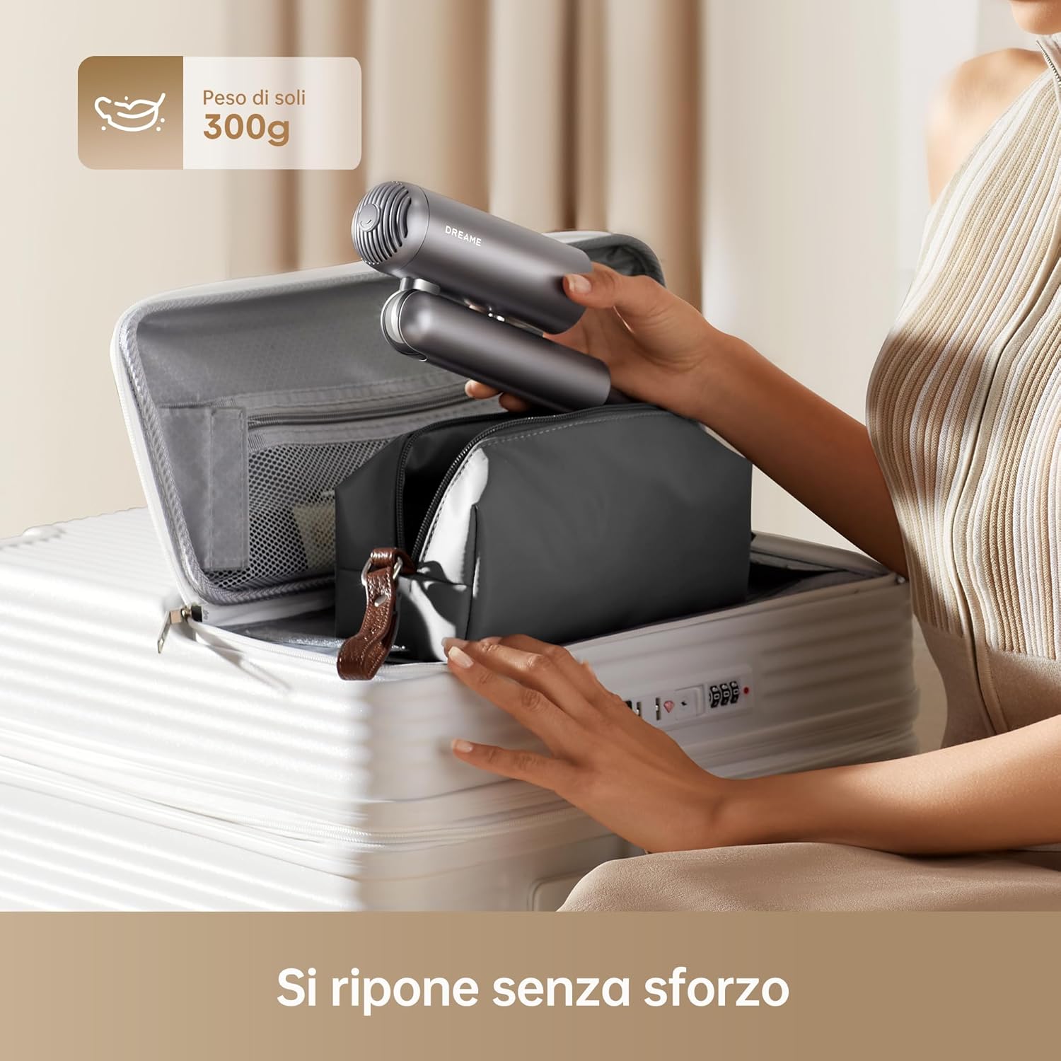 Thumbnail 5 de DREAME Pocket Neo: asciugacapelli ad alta velocità, pieghevole in 3 forme