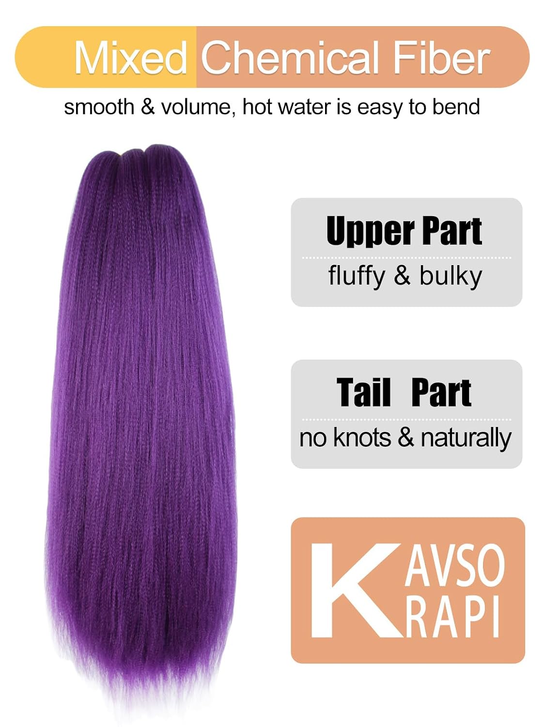Detalle de KAVSORAI Braiding Hair 20 Inch