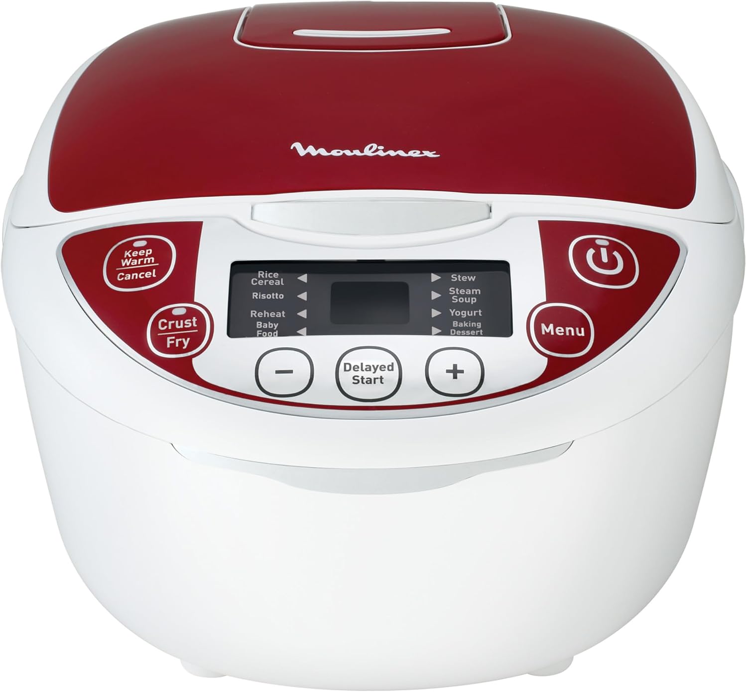 Detalle 2 de Moulinex Multicuiseur électrique MK7051F1 — 12 fonctions, rouge et blanc