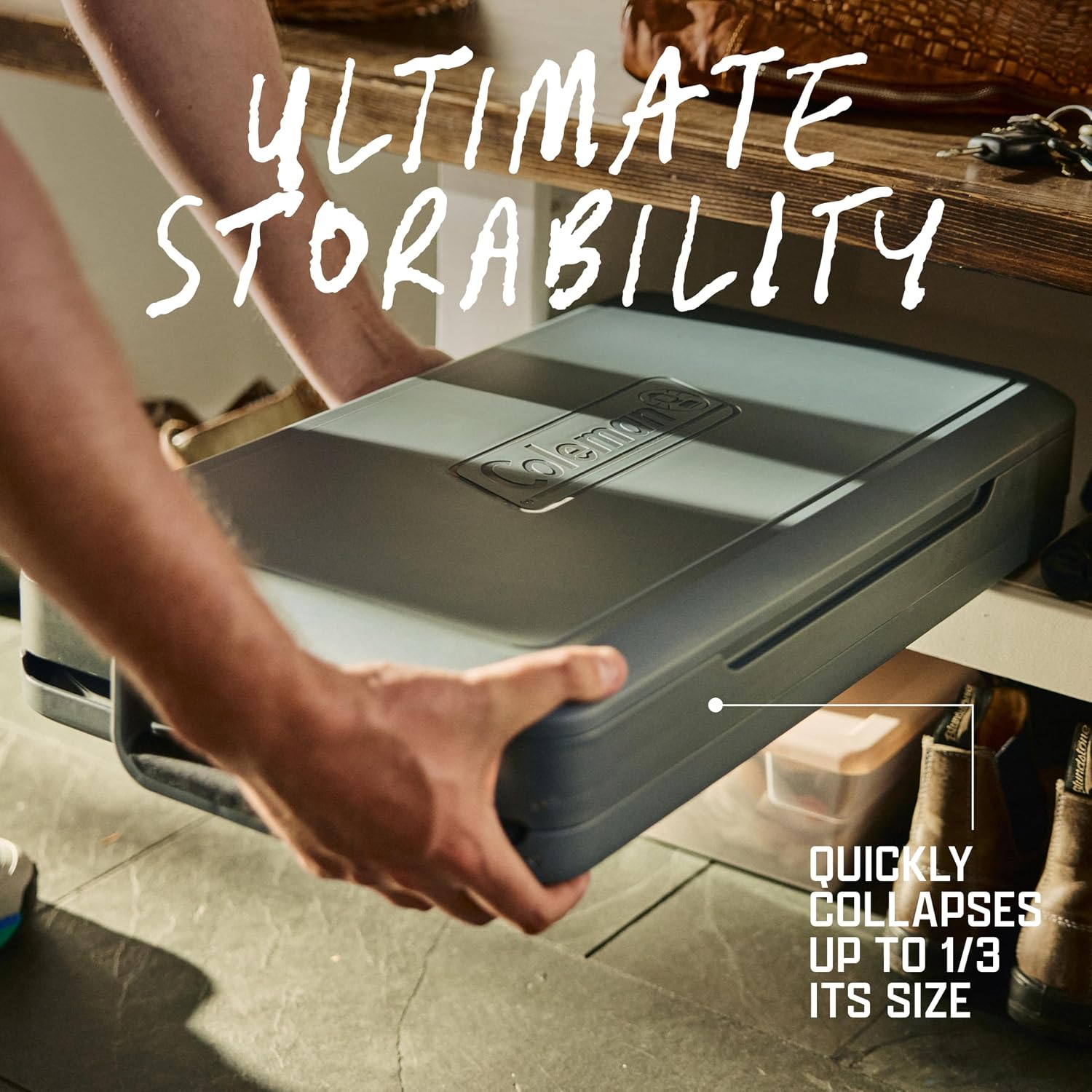 Detalle de Coleman Collapsible Hard Cooler 55-Quart
