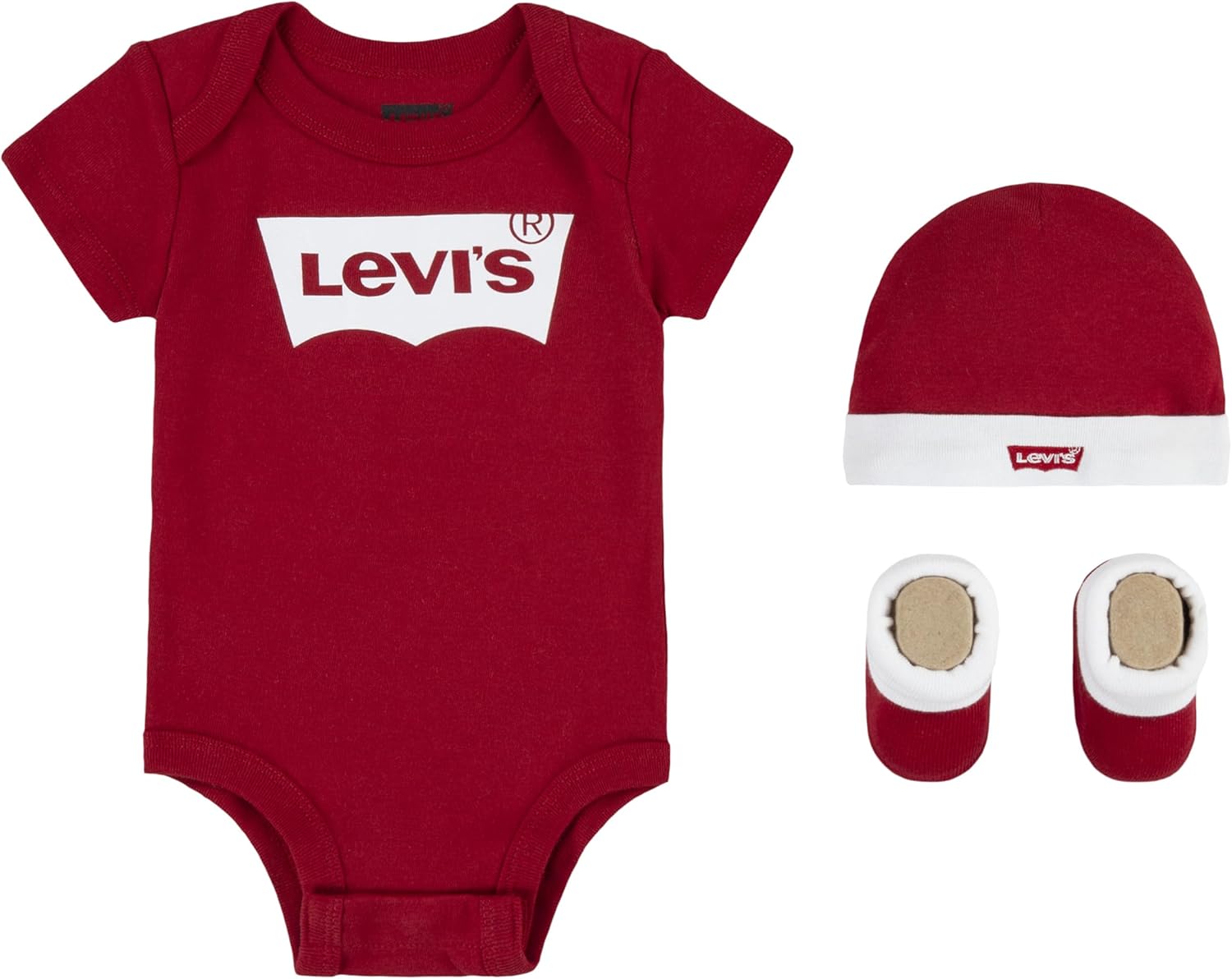Thumbnail 6 de Levi's Kids LHN ensemble bébé 3 pièces bonnet, body et chaussons en coton