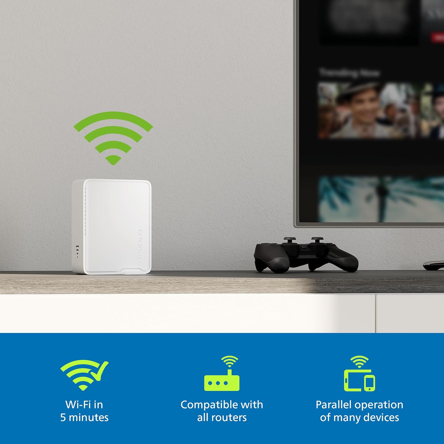 Thumbnail 4 de Devolo Wifi 6 Repeater 5400 - High-speed Mesh Extender for UK Homes