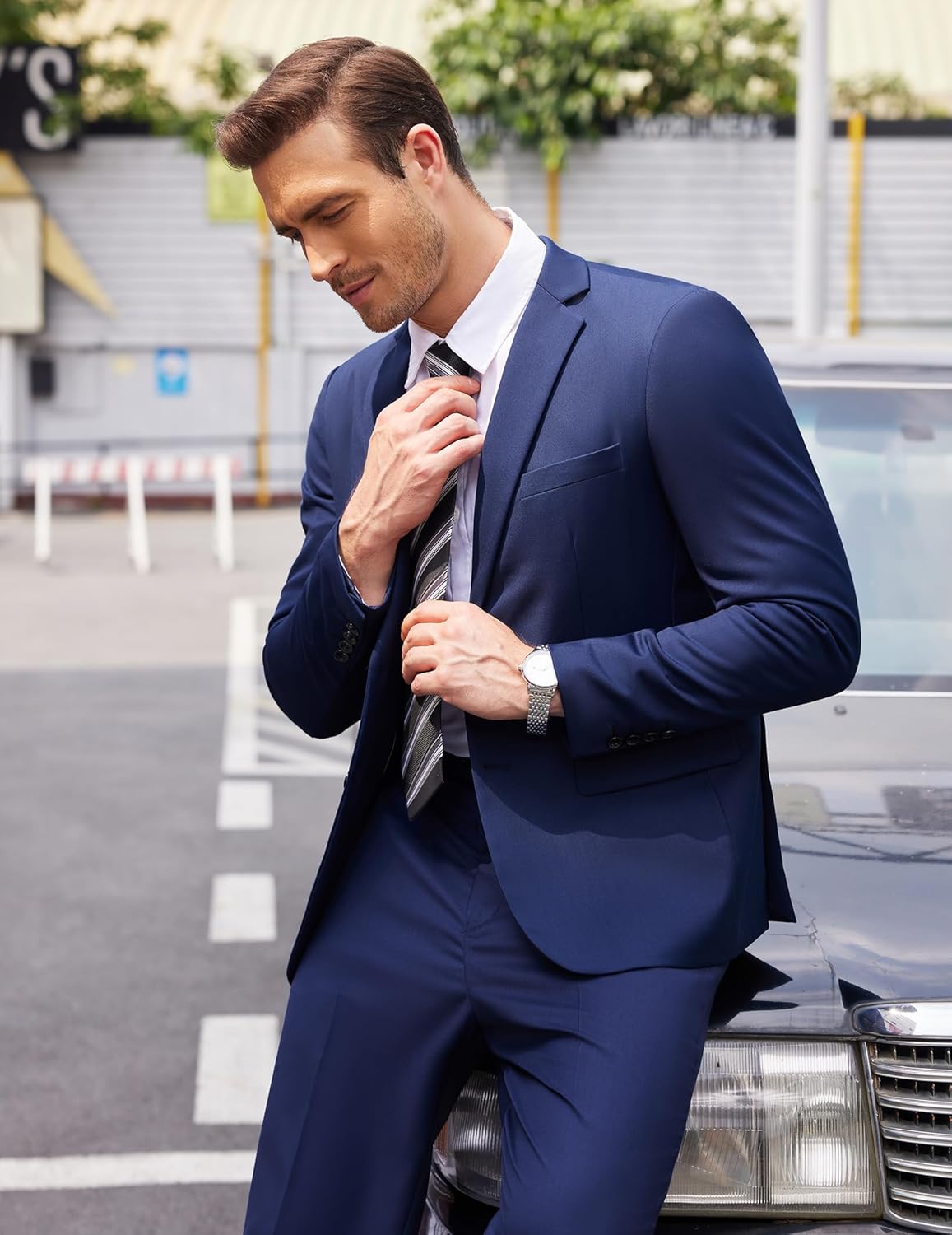 Thumbnail 1 de COOFANDY Men’s 2-Piece Classic Fit Suit (2-Button Blazer) for Wedding, Business, Prom