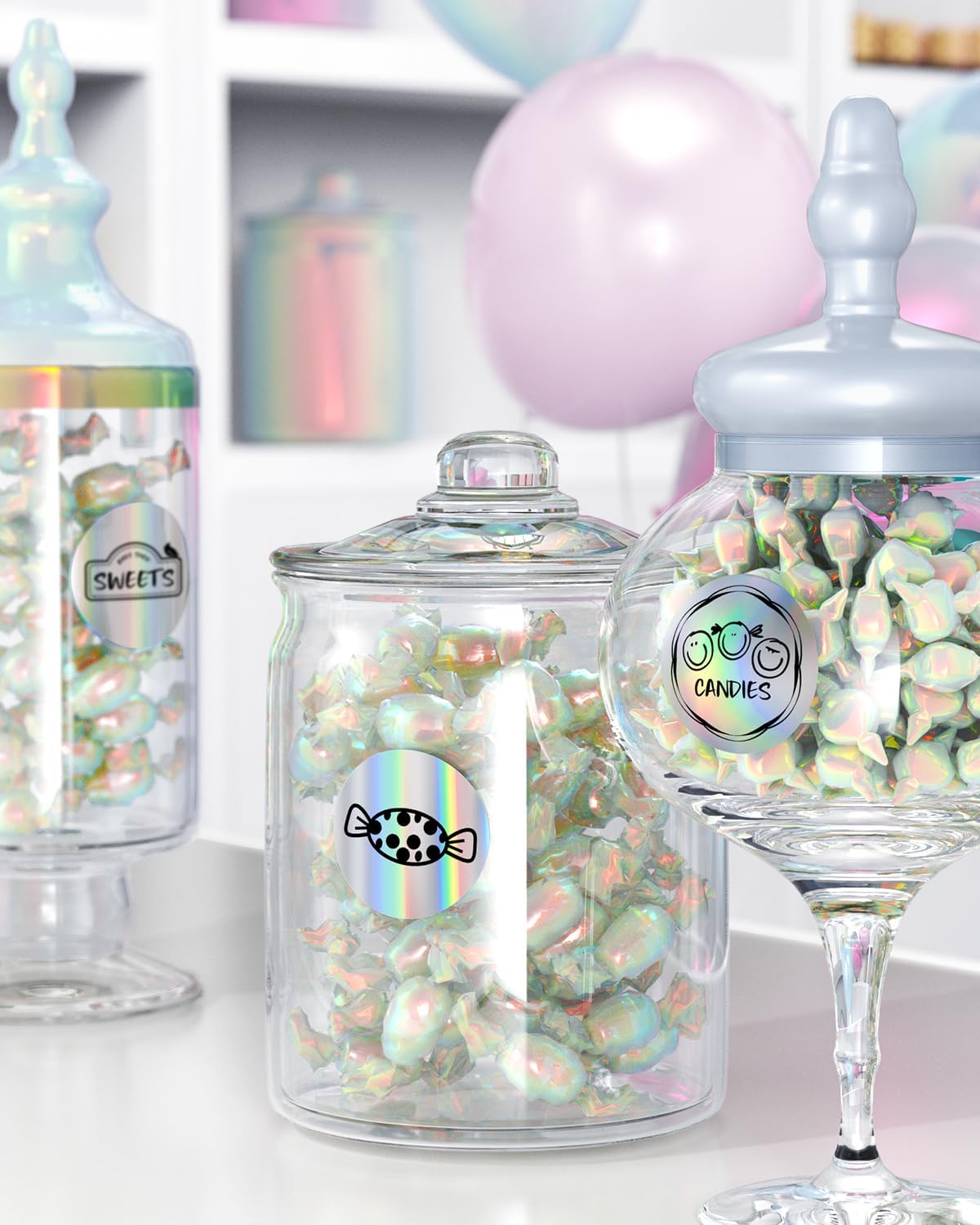 Detalle de MUNBYN holographic thermal labels 400