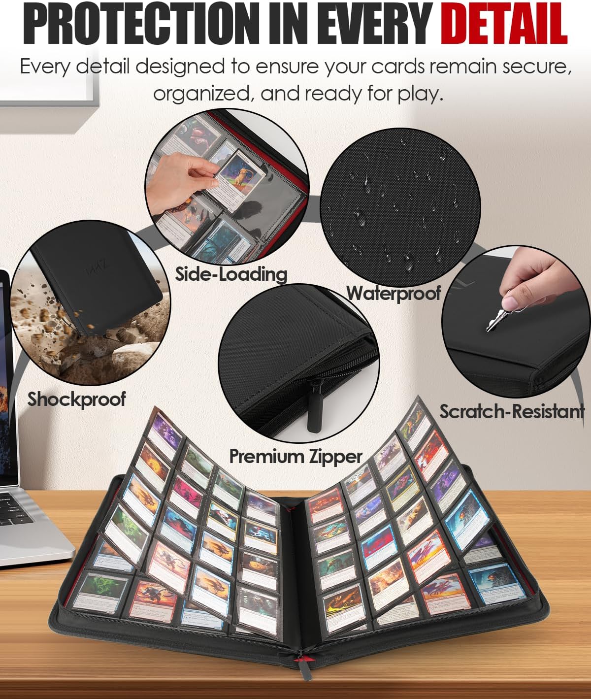 Detalle de 16-Pocket Card Binder holds 832 cards