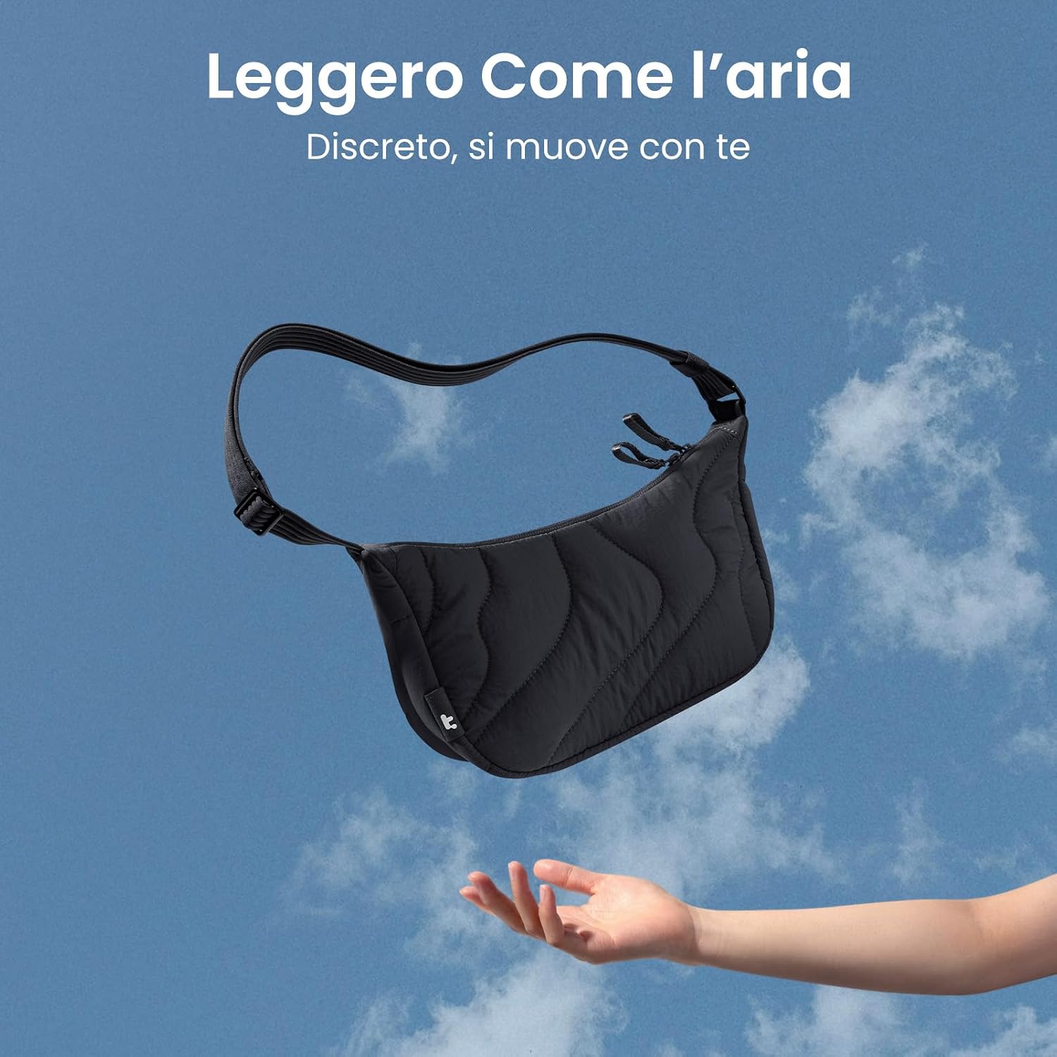 Detalle de tomtoc 3,5L / 9L Borsetta Tracolla Donna Piccola Sling: design leggero, organizza tutto con stile