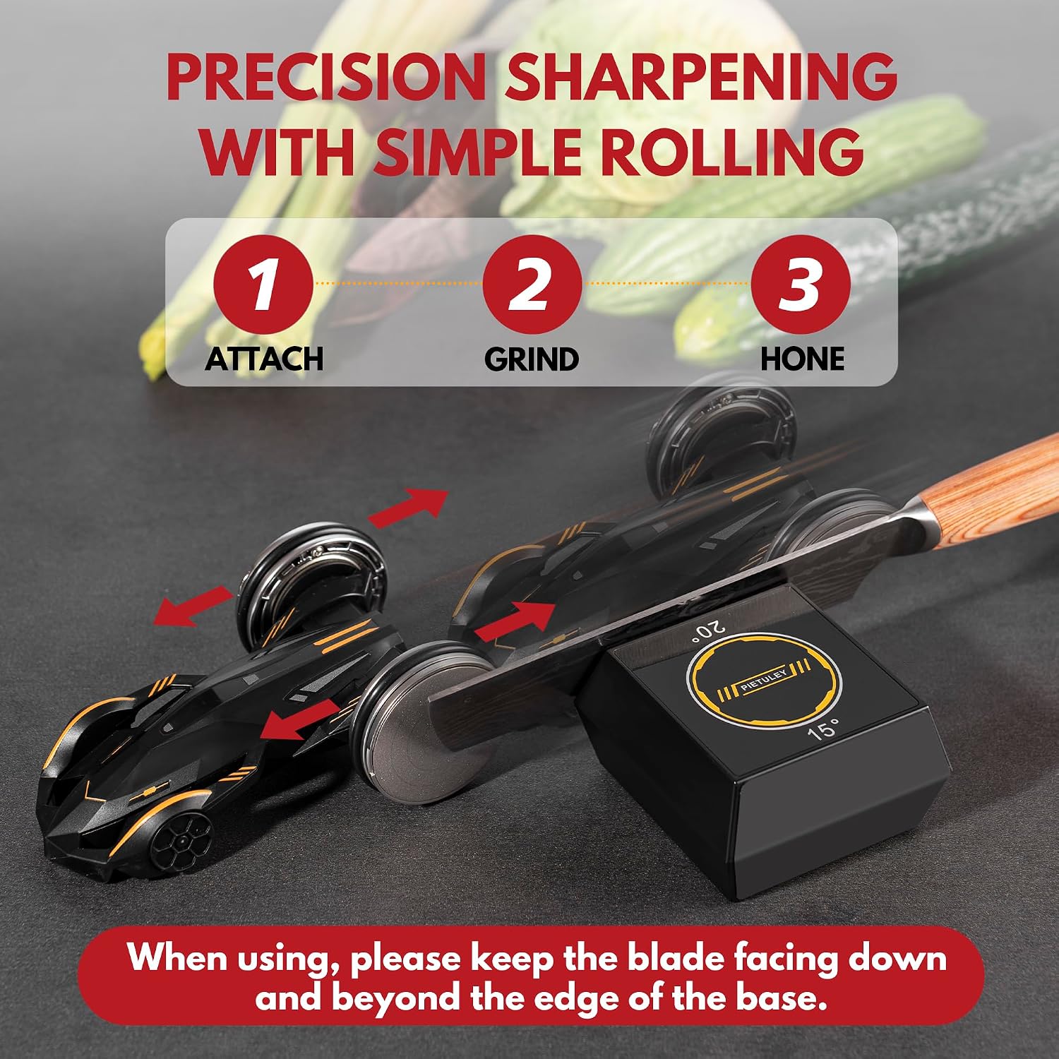 Thumbnail 3 de Pietuley Rolling Knife Sharpener kit