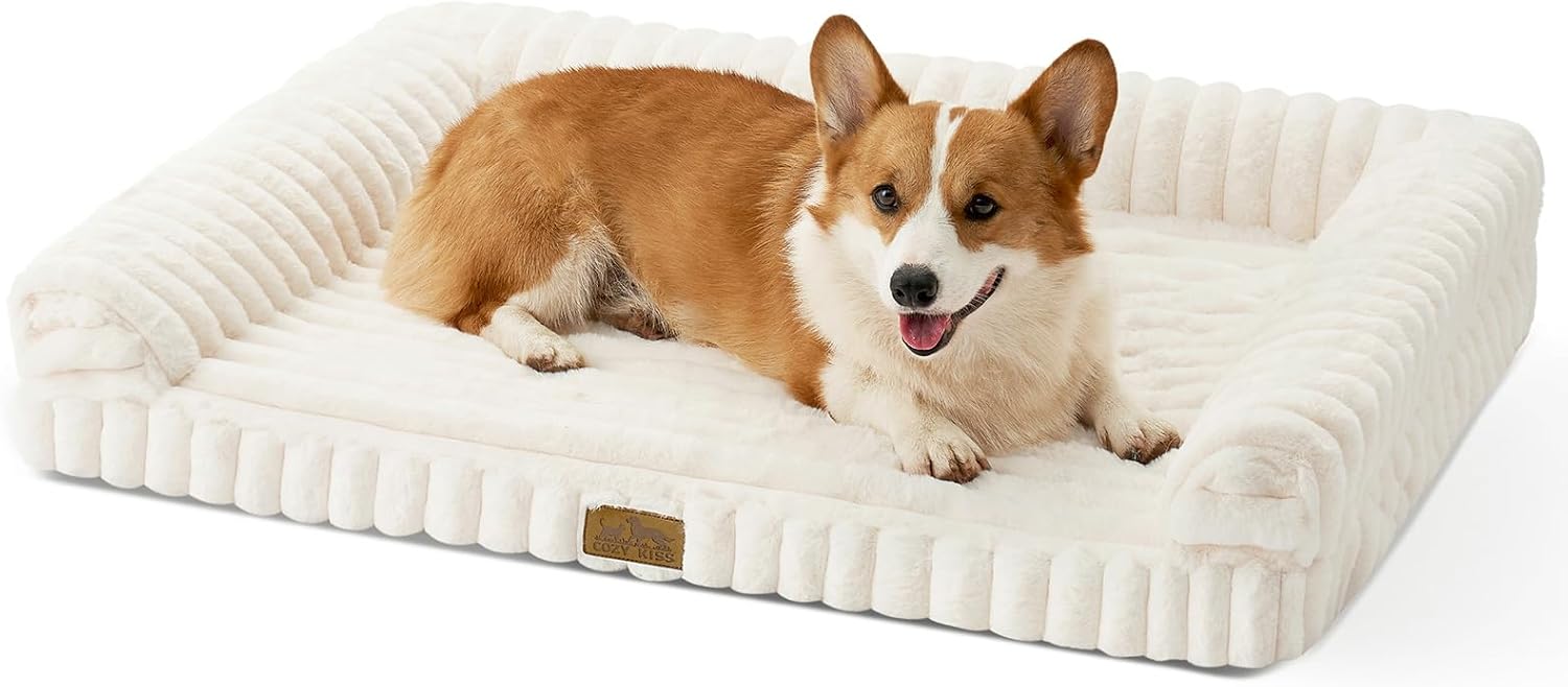 Detalle de COZY KISS Orthopaedic Dog Bed for Large Dogs 90x68x15cm