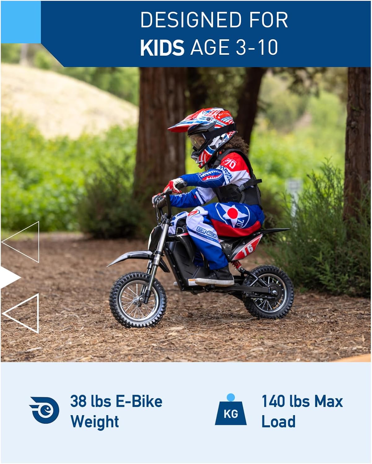 Thumbnail 6 de Hiboy DK1 36V Electric Dirt Bike for Kids, 300W, Three Speeds