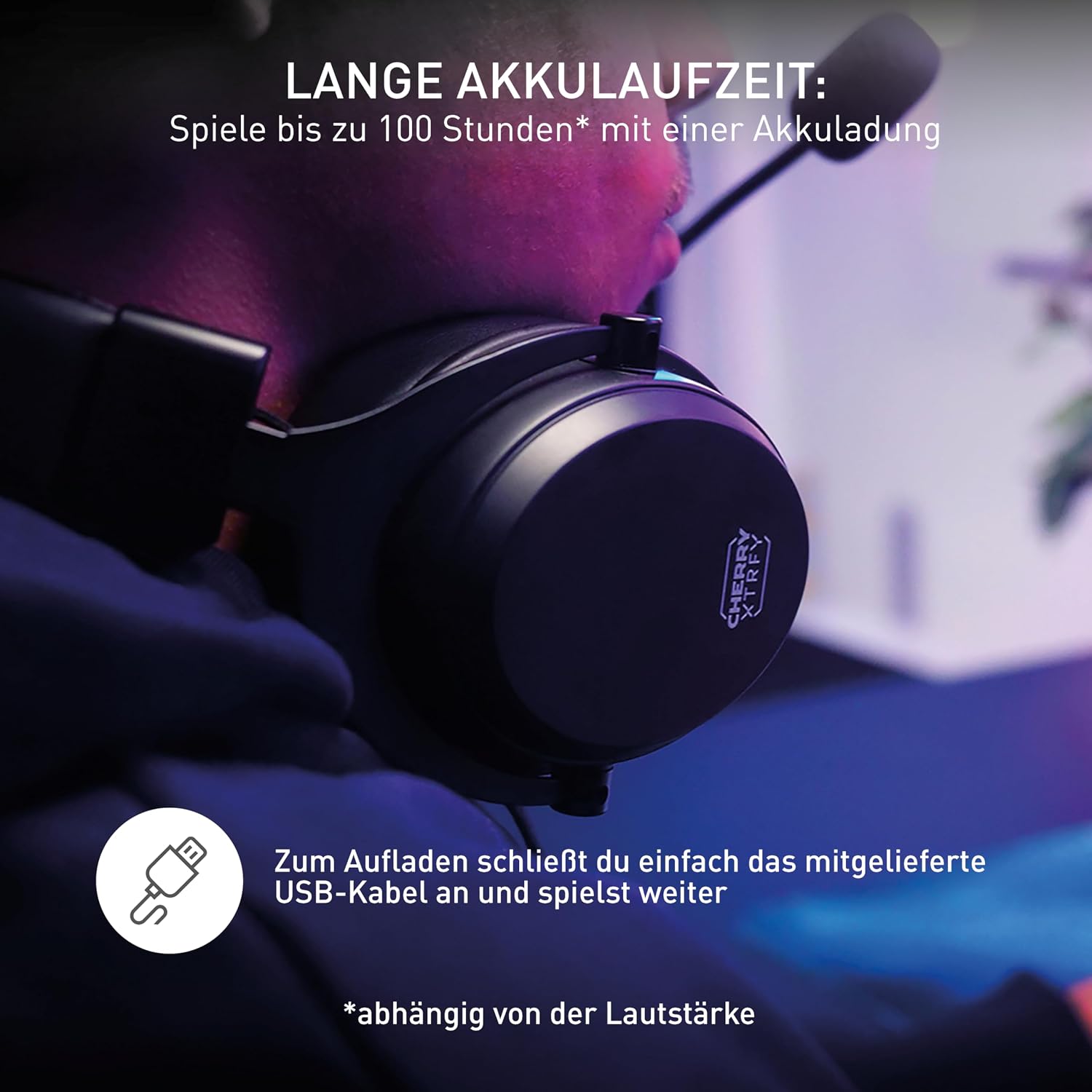 Thumbnail 5 de Cherry XTRFY H3 Gaming-Headset 100 h