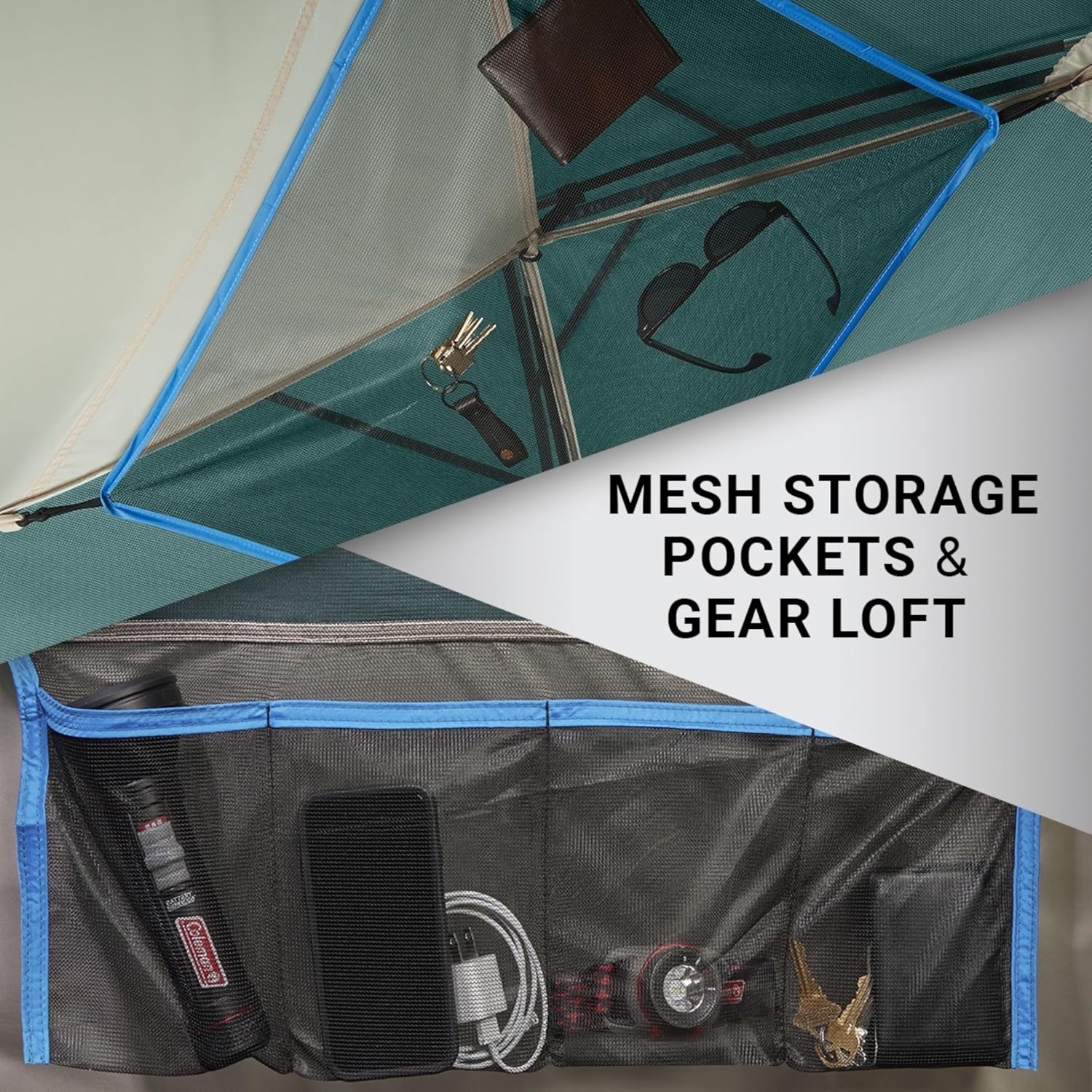 Detalle de Coleman Skydome 6-Person Camping Tent with WeatherTec and Pre-Attached Poles