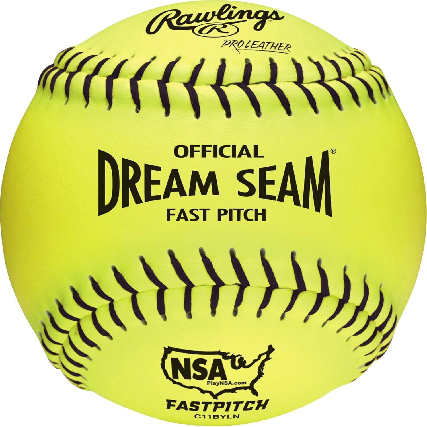 Rawlings Official Dream Seam Fastpitch Softballs | 12 Count