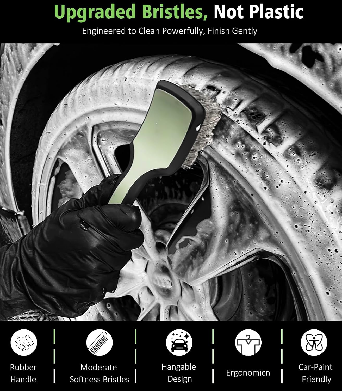 Thumbnail 5 de YeewayVeh 4PCS wheel cleaning kit 360° bendable brush 🧽