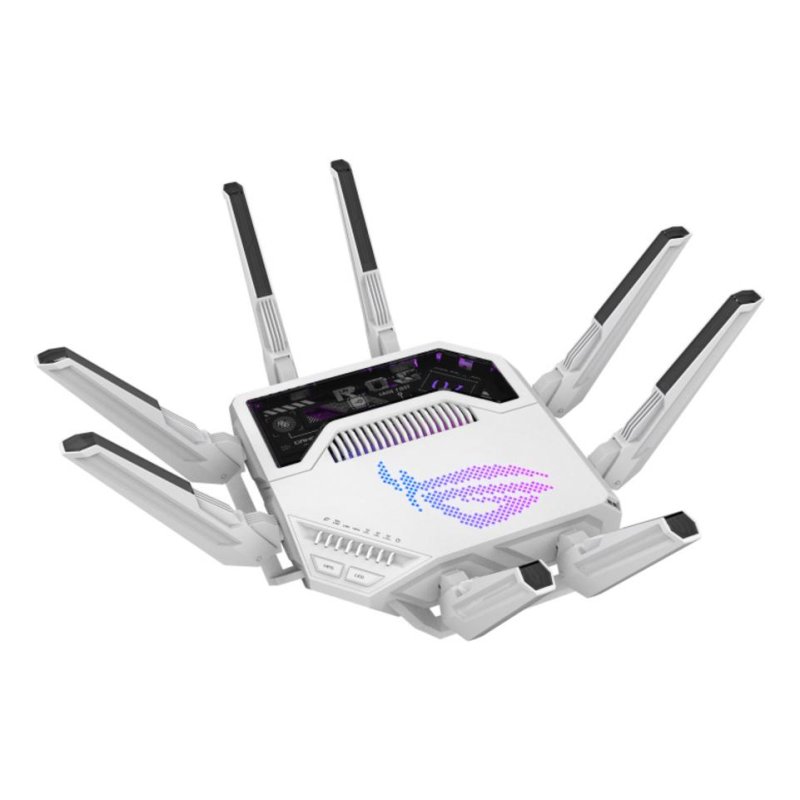 Detalle 2 de ASUS ROG Rapture GT-BE19000AI WiFi 7 (GT-BE19000AI) router gaming tribanda con IA y puertos 10/5 GbE