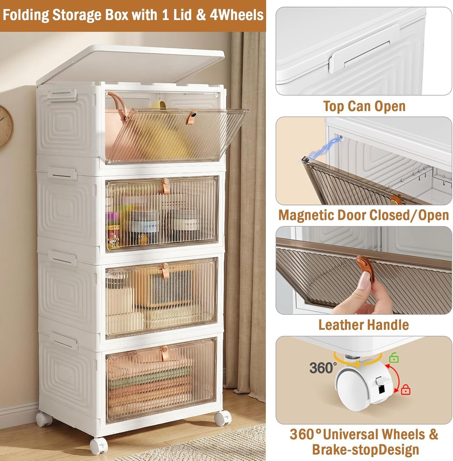 Thumbnail 3 de Stackable storage bins 23QT